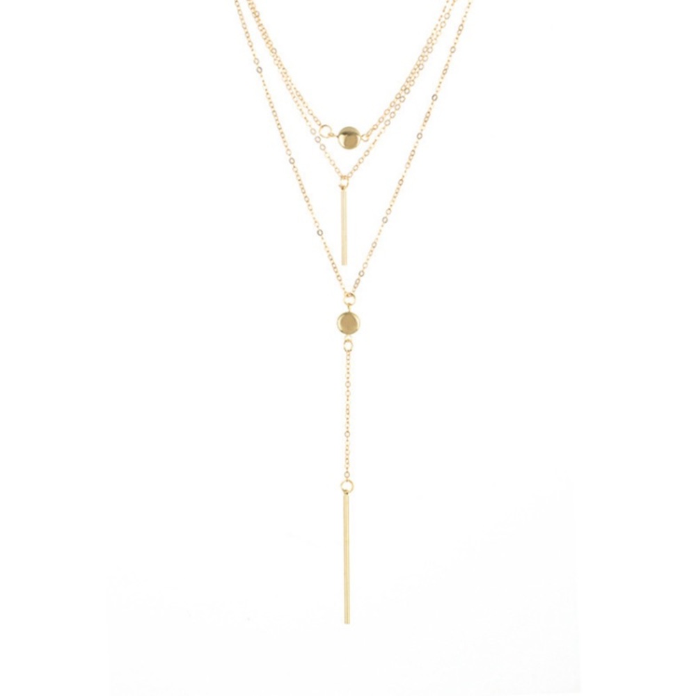 NWT🎉 Layered Gold Necklace Boho - Picture 2 of 4